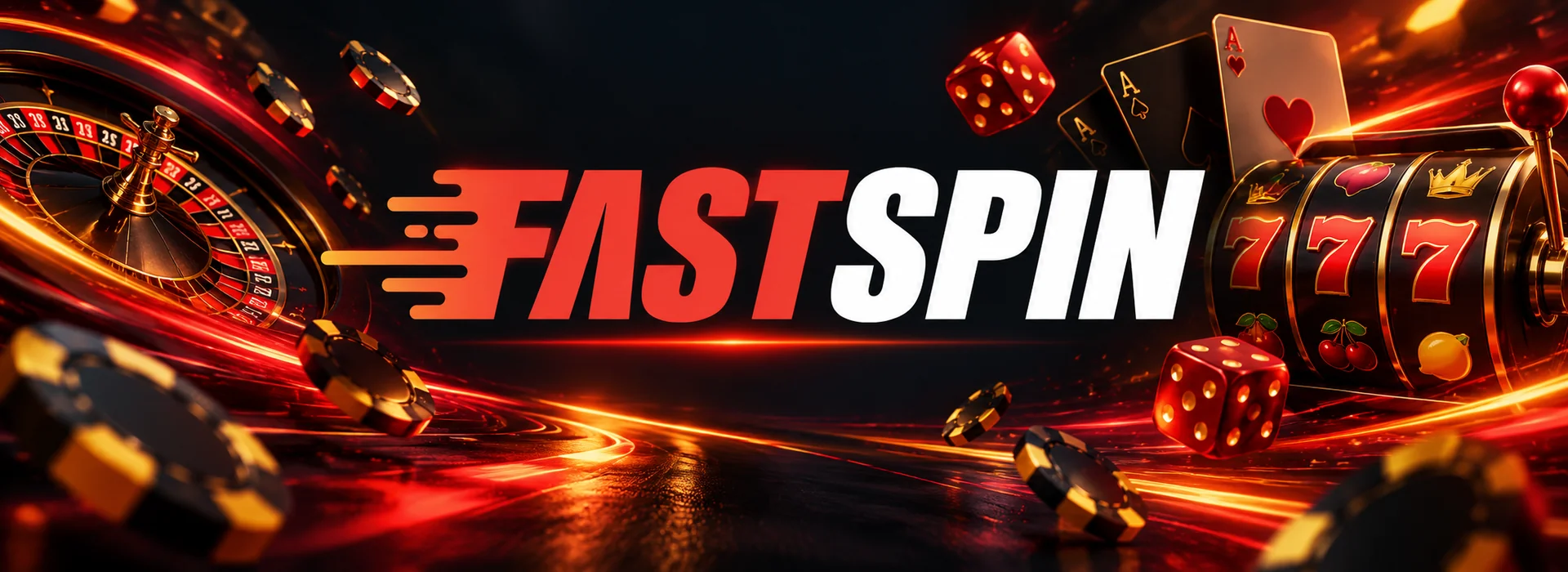 FastSpin Casino Australia banner showing FastSpin pokies and PayID deposits in AUD